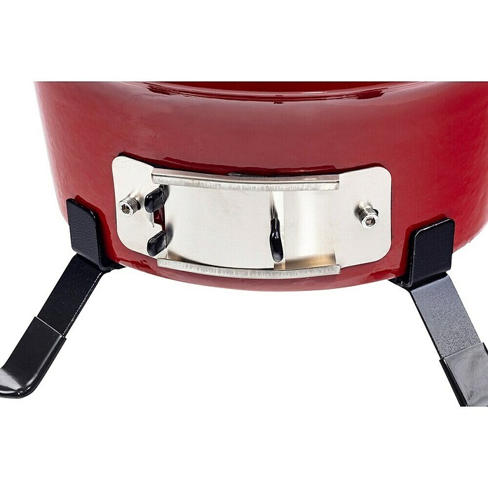 Kamado Bono Roštilj na drveni ugljen Hibachi  (Promjer površine roštilja: 31 cm, Crvena) | BAUHAUS