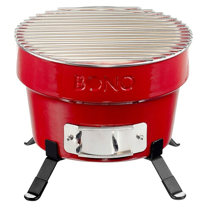 Kamado Bono Roštilj na drveni ugljen Hibachi  (Promjer površine roštilja: 31 cm, Crvena) | BAUHAUS