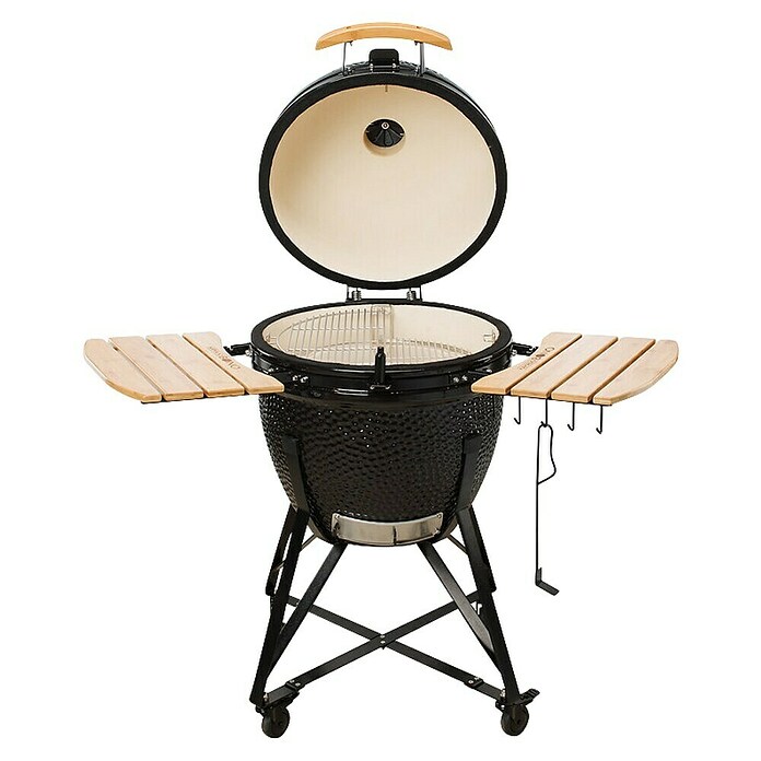 Kamado Bono Žar na oglje Grande  (Premer površine za peko: 49 cm, Črna) | 8312 - Holzkohlegrill Marke | ICGA - Grillgeräte | ICG - Grillgeräte / Grillzubehör | IC - Freizeit im Garten | I - Stadtgarten | BAUHAUS