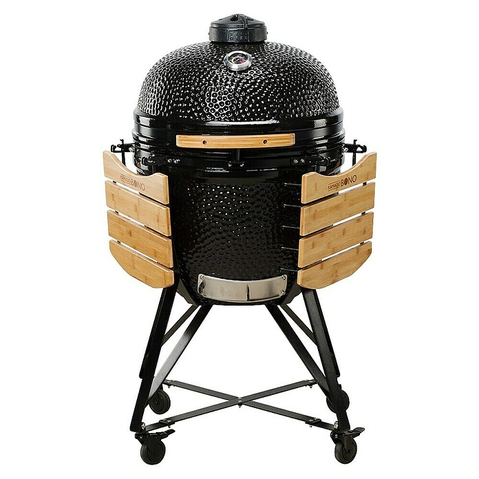 Kamado Bono Žar na oglje Grande  (Premer površine za peko: 49 cm, Črna) | 8312 - Holzkohlegrill Marke | ICGA - Grillgeräte | ICG - Grillgeräte / Grillzubehör | IC - Freizeit im Garten | I - Stadtgarten | BAUHAUS