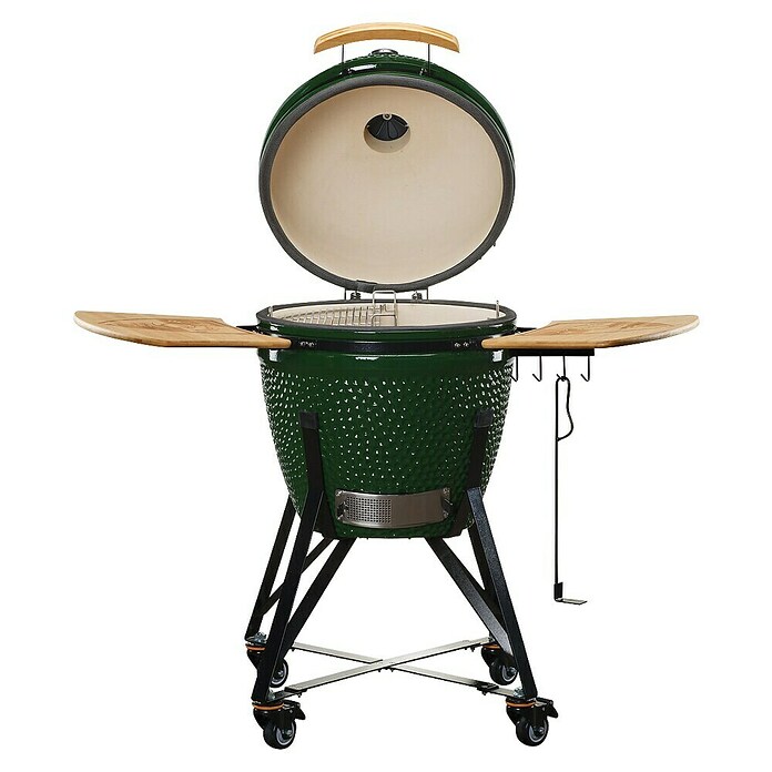 Kamado Bono Roštilj na drveni ugljen Žalgiris  (Promjer površine roštilja: 47 cm, Zelena) | BAUHAUS
