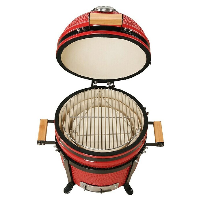 Kamado Bono Roštilj na drveni ugljen Minimo  (Promjer površine roštilja: 34 cm, Crvena) | BAUHAUS