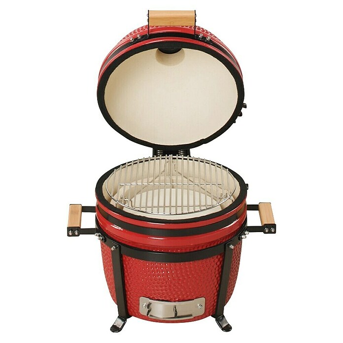 Kamado Bono Roštilj na drveni ugljen Minimo  (Promjer površine roštilja: 34 cm, Crvena) | BAUHAUS