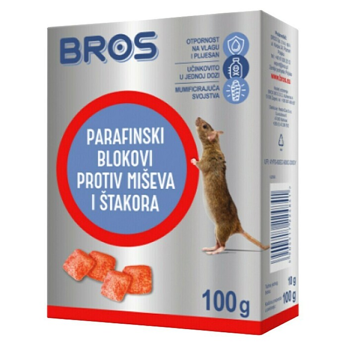 Bros Sredstvo za borbu protiv štakora i miševa  (100 g) | BAUHAUS