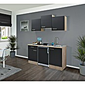 Flex-Well Turin Singleküche (Breite: 150 cm, Anthrazit, Mit Elektrogeräten) | BAUHAUS