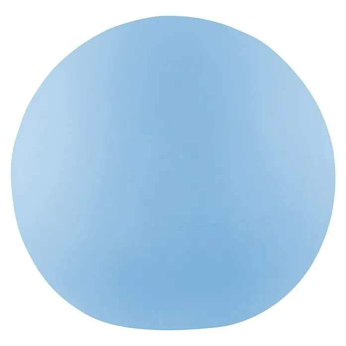 New Garden Bola solar LED Buly 30 Smart Tech - Altura: 26,5 cm, LED - Un círculo azul claro, parecido a un globo, domina sobre un fondo negro, creando una imagen sencilla y minimalista.