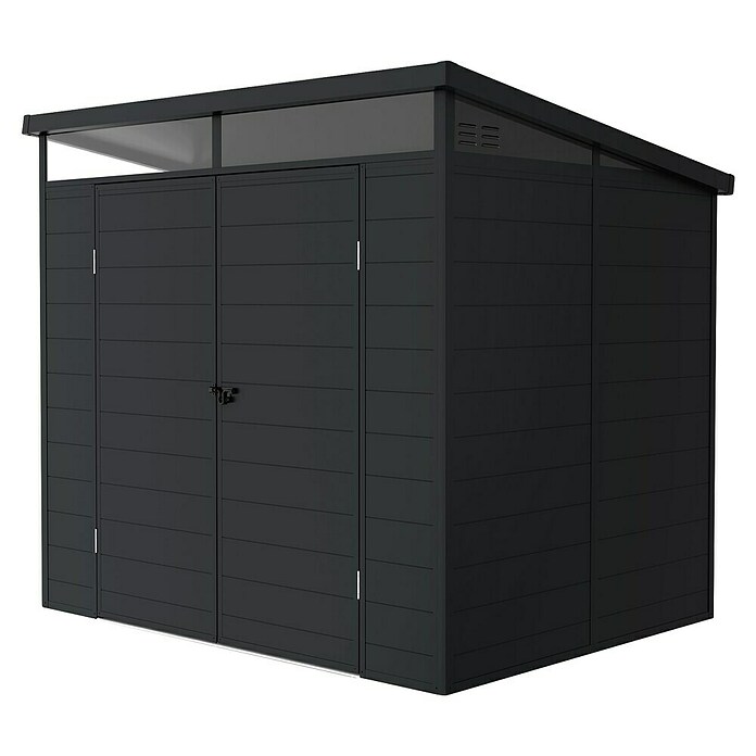 Hoggar Caseta de jardín Nova (Medidas ext. (An x Pr): 238 x 192 cm, Plástico, Antracita) | BAUHAUS