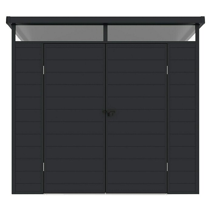 Hoggar Caseta de jardín Nova (Medidas ext. (An x Pr): 238 x 192 cm, Plástico, Antracita) | BAUHAUS