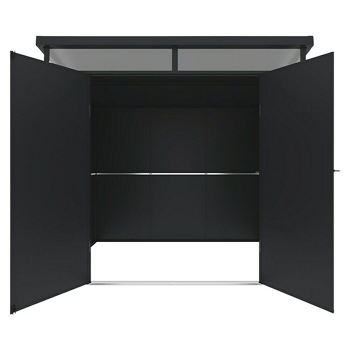 Hoggar Caseta de jardín Nova (Medidas ext. (An x Pr): 238 x 192 cm, Plástico, Antracita) | BAUHAUS