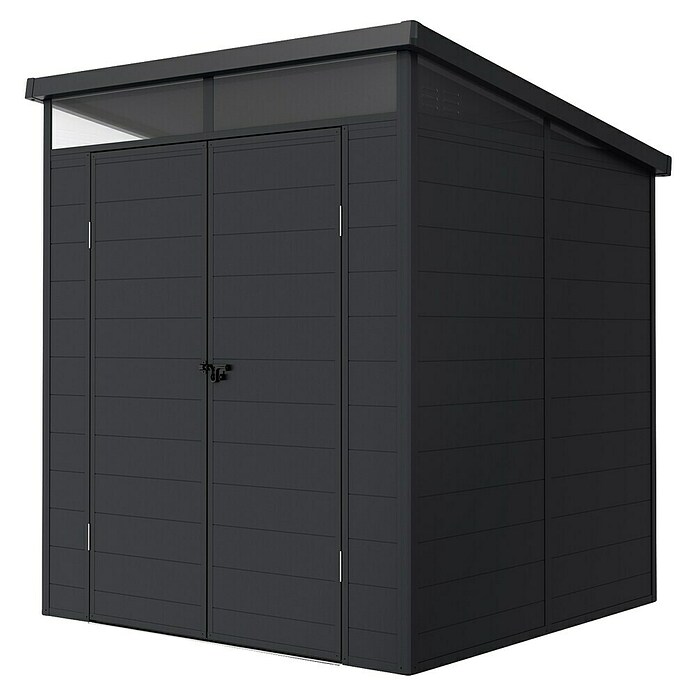 Hoggar Caseta de jardín Nova (Medidas ext. (An x Pr): 190 x 192 cm, Plástico, Antracita) | BAUHAUS