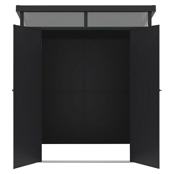 Hoggar Caseta de jardín Nova (Medidas ext. (An x Pr): 190 x 192 cm, Plástico, Antracita) | BAUHAUS