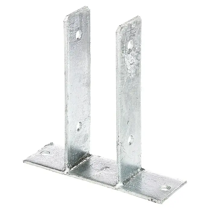 Stabilit U-Pfostenträger - 71 x 50 x 200 mm - U-Pfostenträger aus verzinktem Stahl für die sichere Befestigung von Pfosten im Außenbereich. Robuste Ausführung für hohe Belastungen.