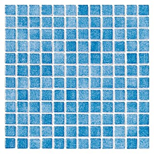 Baldosa de mosaico Niebla antideslizante (31,6 x 31,6 cm, Azul claro)