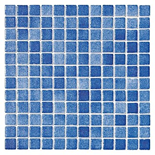 Baldosa de mosaico Niebla (31,6 x 31,6 cm, Azul)