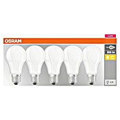 Osram Set de iluminación LED Pack de 5 A60 (5 uds., 9 W, E27, Blanco cálido, Mate)