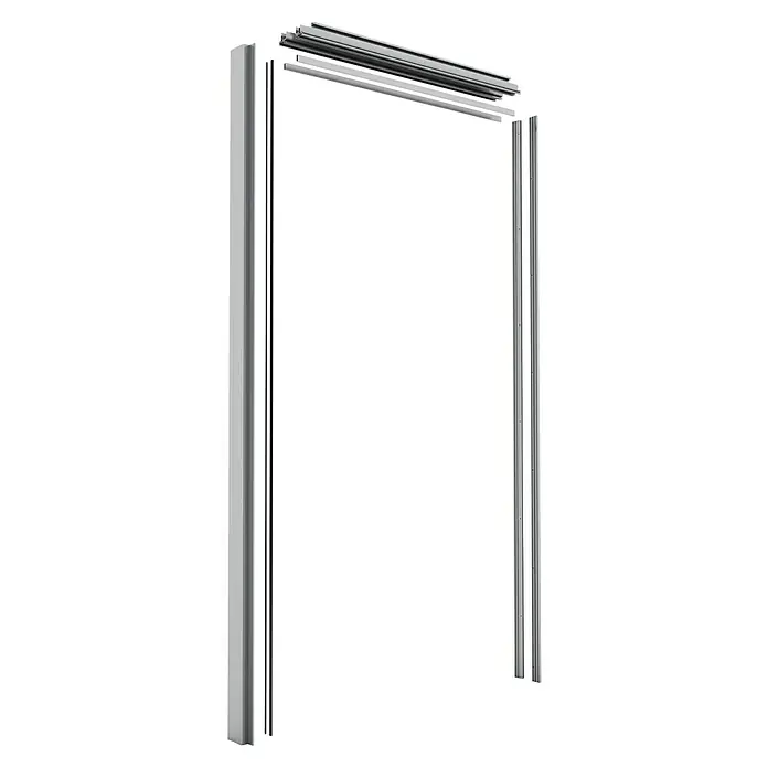 Entravia Spachtellaibung CW75/125 - Holzschiebetüren, 1-flügelig, Passend für: Entravia Simple-Pocket Schiebetürsystem - Metallrahmen-Duschabtrennung mit klaren Linien, die ein modernes und elegantes Badezimmer-Design verspricht und für Langlebigkeit sorgt.