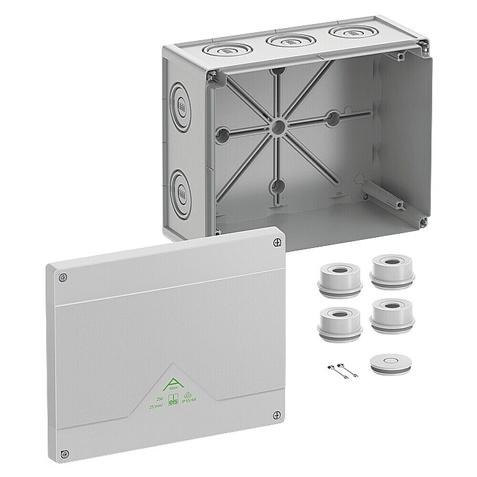 Spelsberg Razvodna omarica za vlažne prostore Abox  (252 x 202 x 120 mm, Nadometen, IP66) | 3319 - AP Schalterdosen | CBFC - Schalter/Abzweigdosen | CBF - Hausinstallation | CB - Elektroinstallation | C - Elektro | BAUHAUS