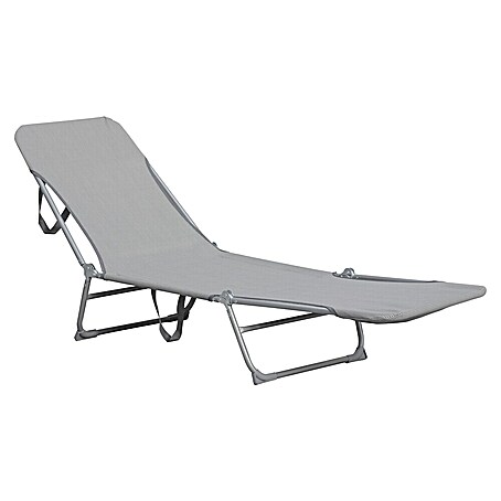 Gartenliege Westside (Stahl, Grigio Grau, Klappbar)