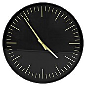 Zidni sat  (Promjer: 20 cm, Crno/zlatna) | BAUHAUS
