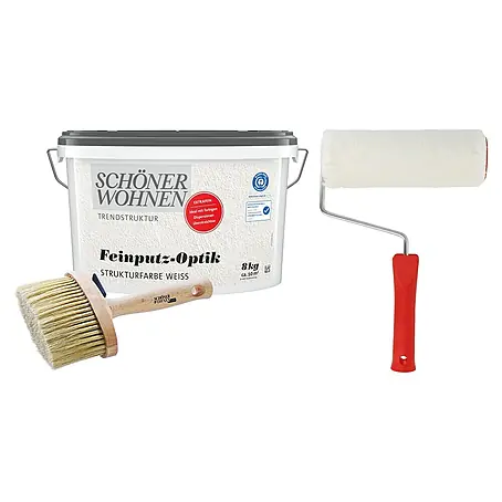 SCHÖNER WOHNEN-Farbe Trendstruktur Dekoputz-Set Feinputz-Optik