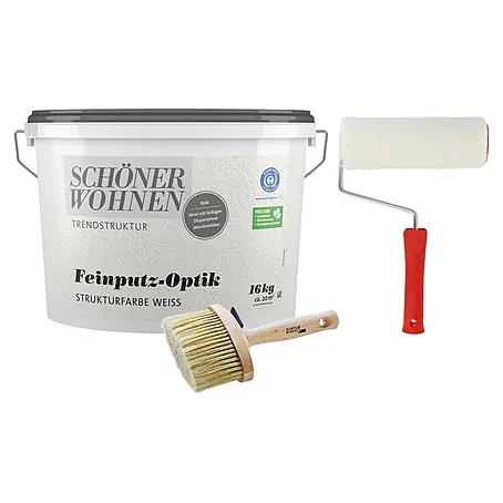 SCHÖNER WOHNEN-Farbe Trendstruktur Dekoputz-Set Feinputz-Optik