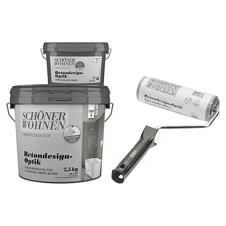 SCHÖNER WOHNEN-Farbe Betondesign-Optik Dekoputz-Set