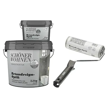 SCHÖNER WOHNEN-Farbe Betondesign-Optik Dekoputz-Set