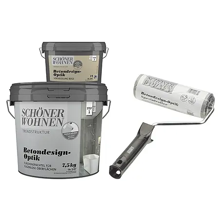 SCHÖNER WOHNEN-Farbe Betondesign-Optik Dekoputz-Set