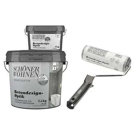 SCHÖNER WOHNEN-Farbe Betondesign-Optik Dekoputz-Set