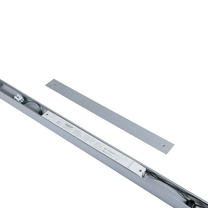 Paulmann Linion Stromeinspeisung Power Channel (100 x 4 x 4 cm, Chrom matt, Nicht Dimmbar) | BAUHAUS