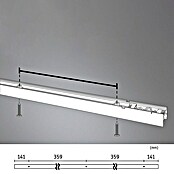 Paulmann Linion Stromeinspeisung Power Channel (100 x 4 x 4 cm, Chrom matt, Nicht Dimmbar) | BAUHAUS