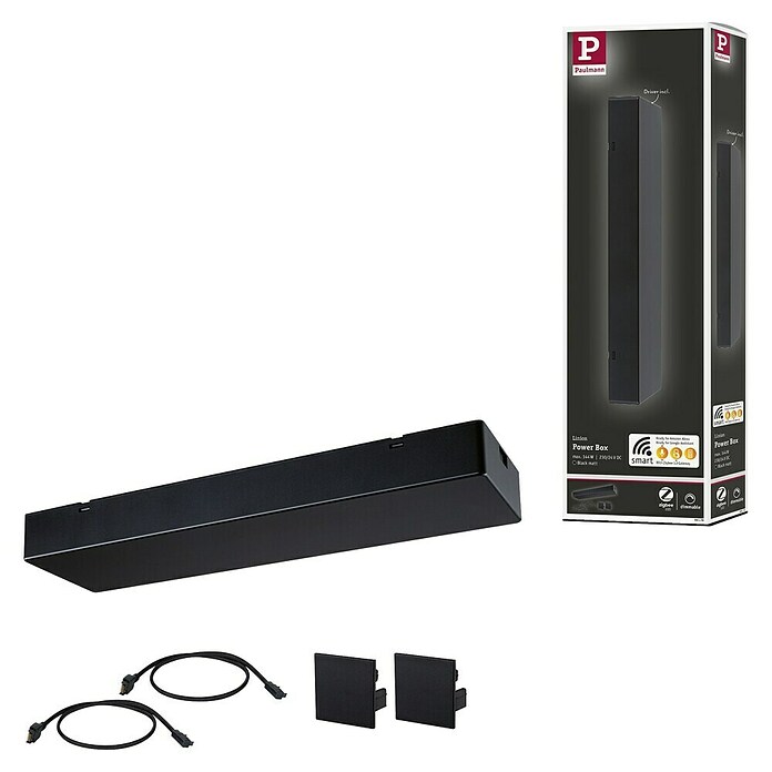 Paulmann Linion Strujni priključak Zigbee  (D x Š x V: 10 x 36,5 x 4 cm, Crna, Može se prigušiti, 144 W) | BAUHAUS