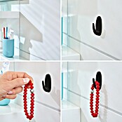 Tesa Powerstrips Selbstklebehaken (Oval, Größe: S, Schwarz, 3 Stk.) | BAUHAUS