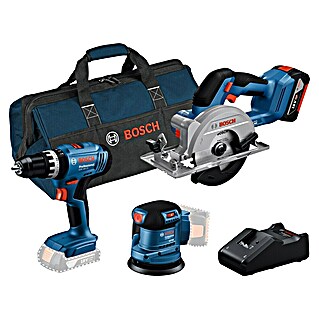 Bosch Professional Maschinen-Set Combo-Kit (18 V, 1 Akku, 6 -tlg.)