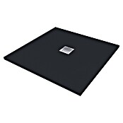 Camargue Douchebak Brooklyn (l x b: 90 x 90 cm, Mineraal gietwerk, Zwart) | BAUHAUS