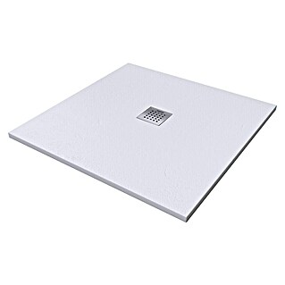 Camargue Douchebak Brooklyn (l x b: 90 x 90 cm, Mineraal gietwerk, Wit)
