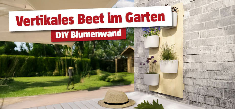 DIY Blumenwand