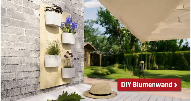 DIY Blumenwand