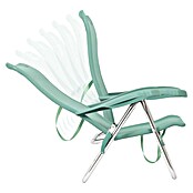 Silla de playa sin cabezal Crespo (L x An x Al: 55 x 64 x 88 cm, Textil, Turquesa) | BAUHAUS
