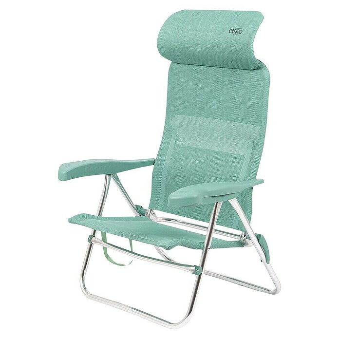 Silla de playa con cabezal Crespo (L x An x Al: 55 x 64 x 100 cm, Textil, Turquesa) | BAUHAUS