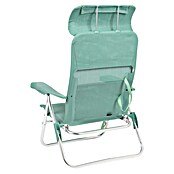 Silla de playa con cabezal Crespo (L x An x Al: 55 x 64 x 100 cm, Textil, Turquesa) | BAUHAUS