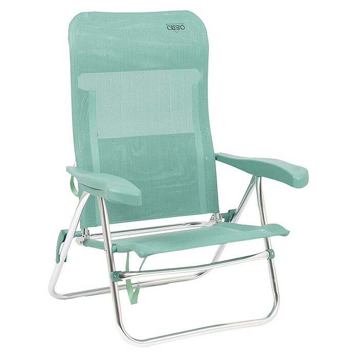 Silla de playa sin cabezal Crespo (L x An x Al: 55 x 64 x 88 cm, Textil, Turquesa) | BAUHAUS