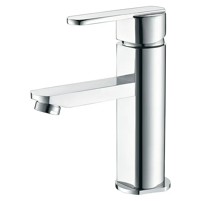 Imex Roma Grifo de lavabo - Cromo - Elegante grifo cromado y moderno con diseño minimalista. El brillante accesorio añade un toque de elegancia a cualquier baño.
