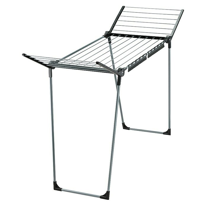 Leifheit Flügel-Wäscheständer Pegasus 150 Solid Slim (Farbe: Schwarz / Anthrazit) | BAUHAUS