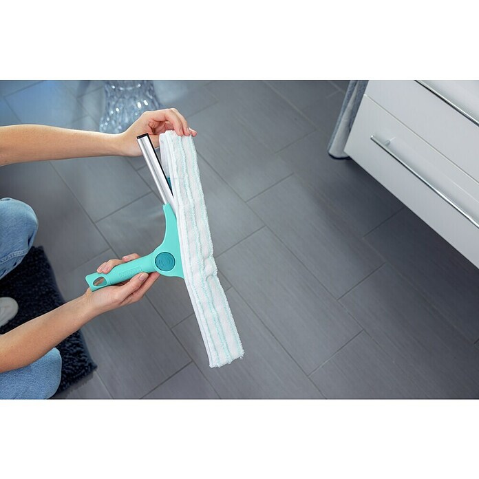 Leifheit Raamwisser Powerslide met telescoopsteel (Materiaal steel: Aluminium, 146 cm - 418 cm) | BAUHAUS