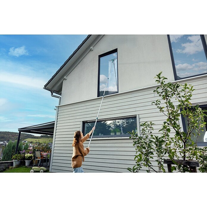 Leifheit Raamwisser Powerslide met telescoopsteel (Materiaal steel: Aluminium, 146 cm - 418 cm) | BAUHAUS