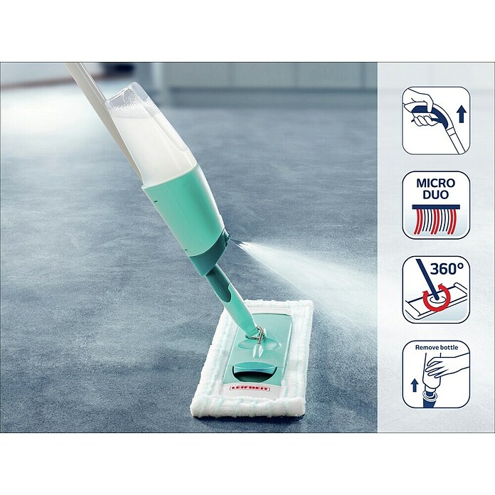 Leifheit Vloerwisser Easy Spray XL (78% polyester, 22% nylon) | BAUHAUS