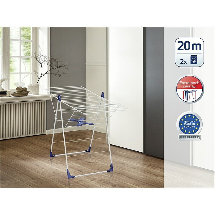 Leifheit Staand wasrek Classic 200 Flex (Kleur: Wit) | BAUHAUS