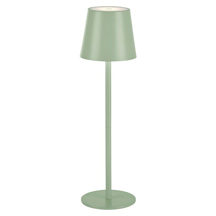 Just Light Lámpara de sobremesa a batería Euria (3 W, L x An x Al: 11 x 11 x 37 cm, Blanco cálido, Verde) | BAUHAUS