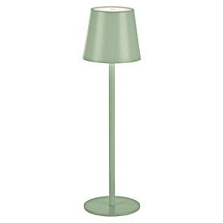 Just Light Lámpara de sobremesa a batería Euria (3 W, L x An x Al: 11 x 11 x 37 cm, Blanco cálido, Verde)
